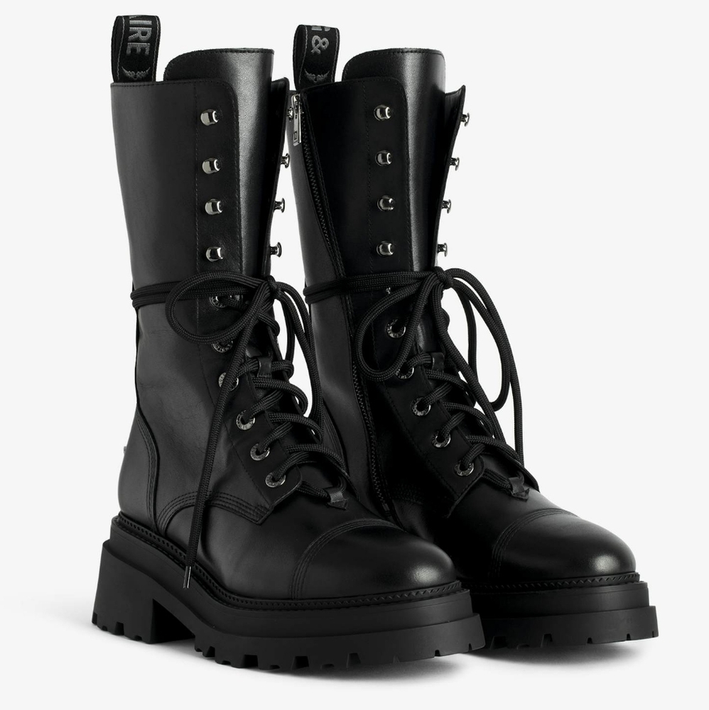 NWT Zadig & Voltaire Ride High Ankle Boots in Black - Picture 2 of 16